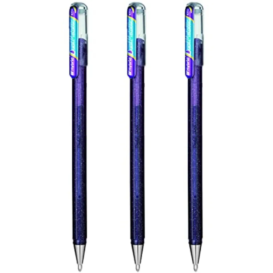 Hybrid - Dual Metallic - Liquid Gel Rollerball Pens - K110 - Violet and Metallic Blue Ink - Pack of 3
Hybrid - Dual Metallic - Liquid Gel Rollerball Pens - K110 - Violet and Metallic Blue Ink - Pack of 3
