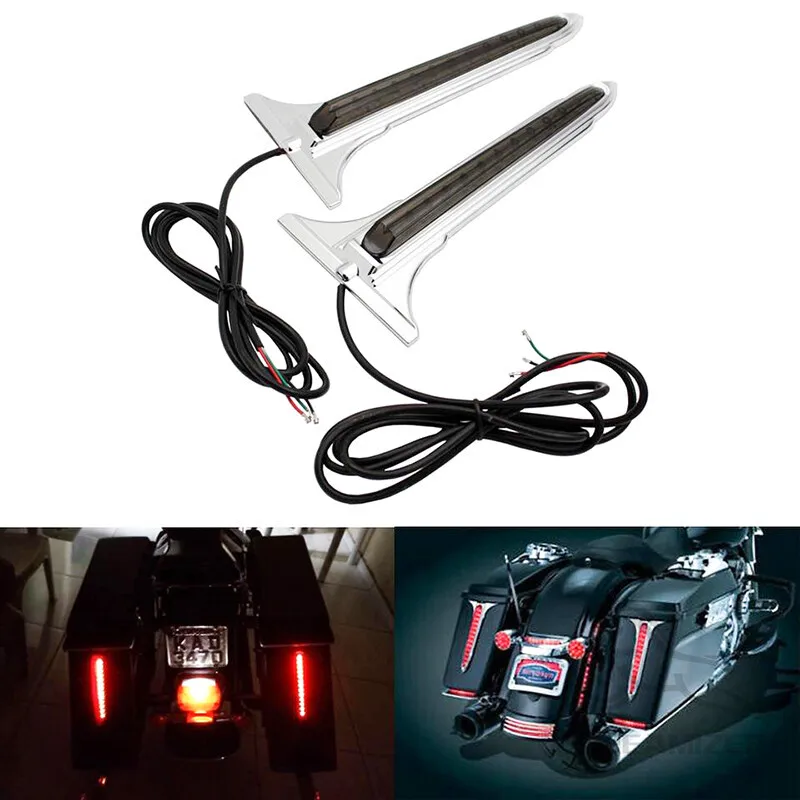 Motorcycle Rear Side LED Tail Brake Light Saddle Bag Accents Lights For Harley Touring Street Electra Glide Road King 1993-2013
Motorcycle Rear Side LED Tail Brake Light Saddle Bag Accents Lights For Harley Touring Street Electra Glide Road King 1993-2013