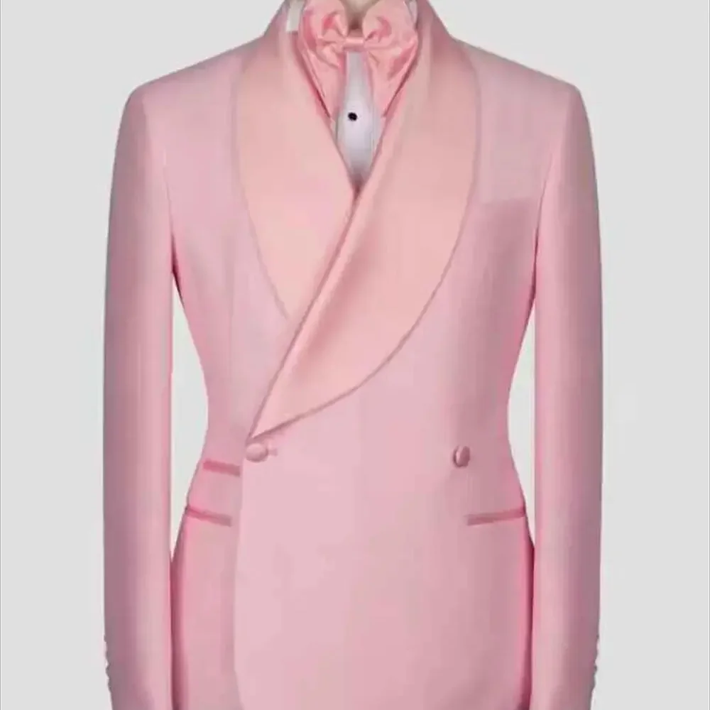Pink Men's Suit Jacket Slimming Fashion Blazer Double Row Men's Top Coat For Business Banquet Wedding Jacket
Pink Men's Suit Jacket Slimming Fashion Blazer Double Row Men's Top Coat For Business Banquet Wedding Jacket