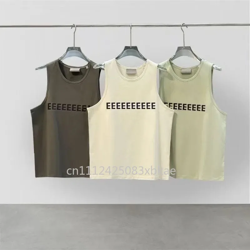 2020SS Luxury Design Men's Tank Tops One Row Rubber Letter Logo Tops Fashion Brand Couple Cotton Loose Tanks Tops
2020SS Luxury Design Men's Tank Tops One Row Rubber Letter Logo Tops Fashion Brand Couple Cotton Loose Tanks Tops