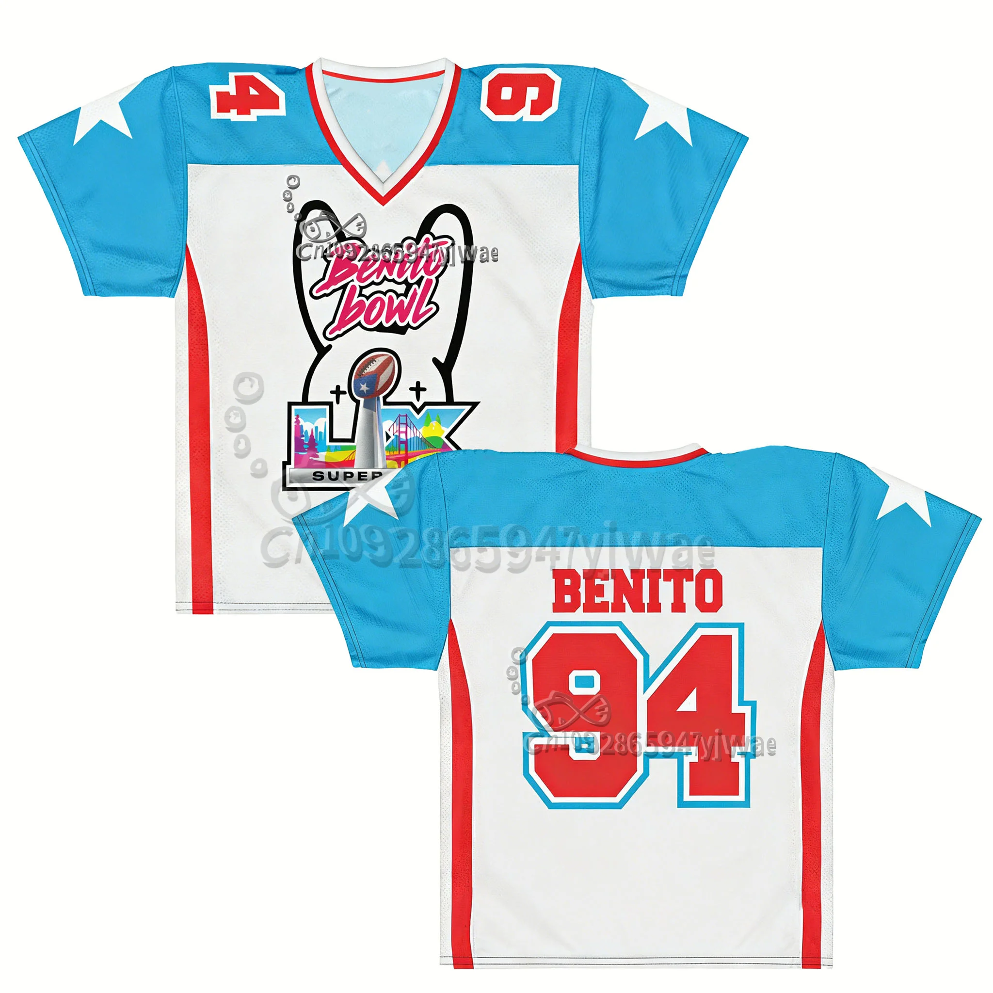 Футболка для регби Benito, модель Benito Bowl LX Halftime 2026, с V-образным вырезом, для фанатов, летняя спортивная одежда, подарок для мужчин и женщин
Футболка для регби Benito, модель Benito Bowl LX Halftime 2026, с V-образным вырезом, для фанатов, летняя спортивная одежда, подарок для мужчин и женщин