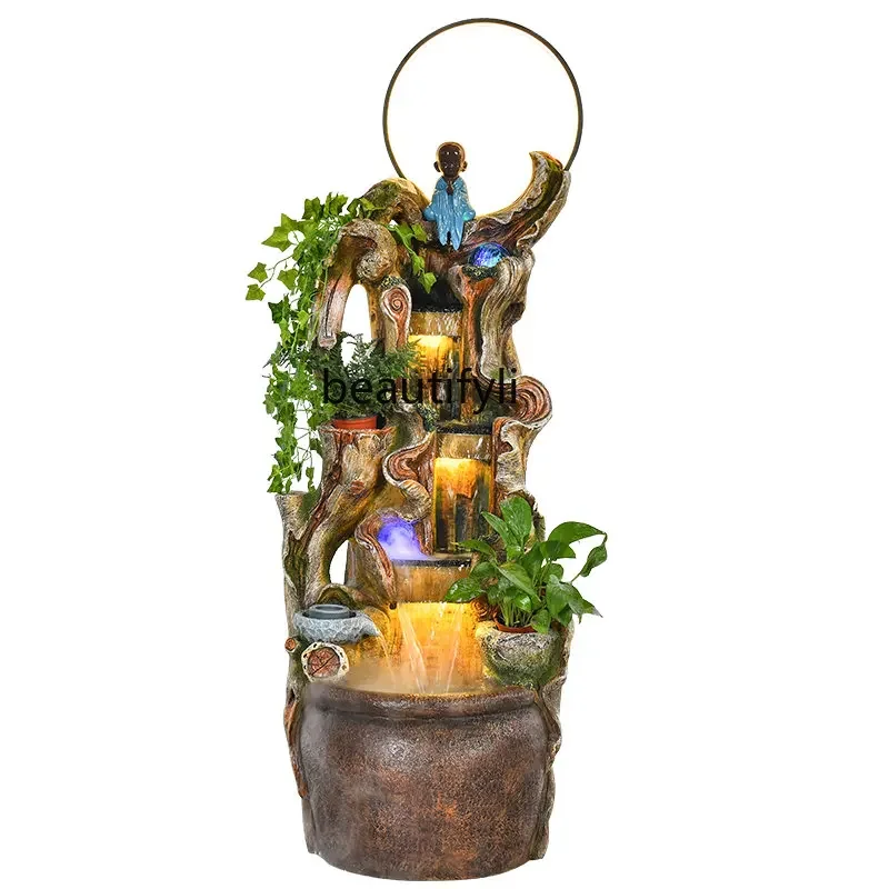 07 Root Carving Rockery Pottery Pot Water European Style Fountain Fish Tank Living Room Courtyard Landscape Lucky Decoration
07 Root Carving Rockery Pottery Pot Water European Style Fountain Fish Tank Living Room Courtyard Landscape Lucky Decoration