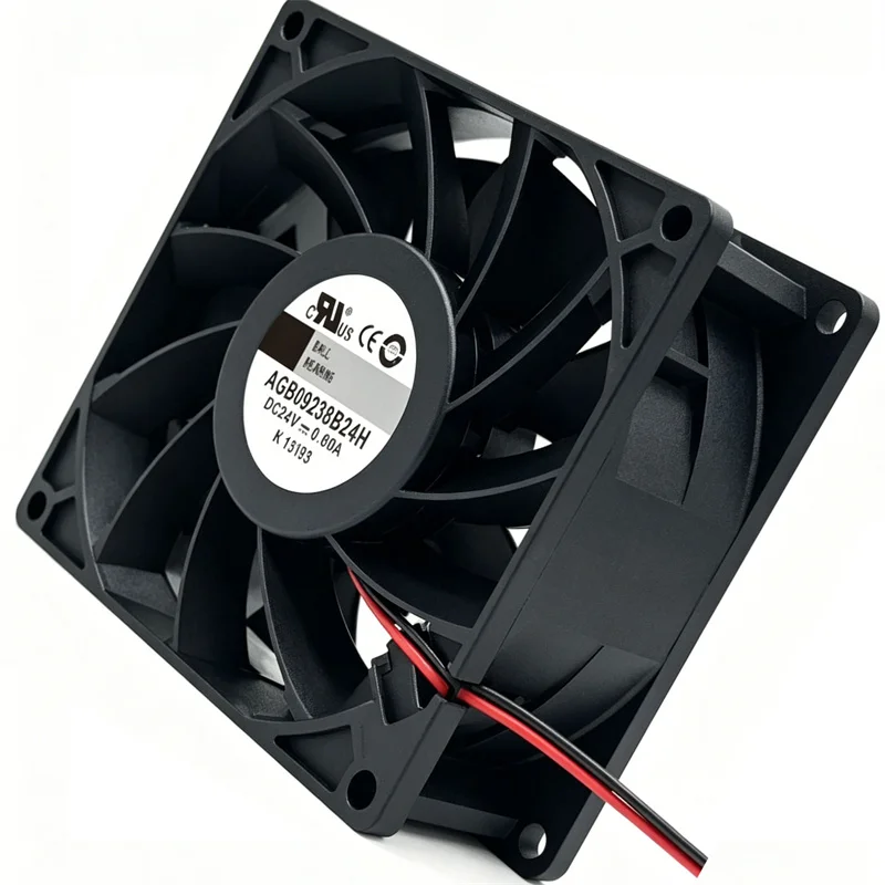 92mm 24V DC Cooling fan AGB09238B24H 92x92x38mm 0.60A 2 Wire Brushless Industrial Axial Fan for Inverter Cabinet Server
92mm 24V DC Cooling fan AGB09238B24H 92x92x38mm 0.60A 2 Wire Brushless Industrial Axial Fan for Inverter Cabinet Server