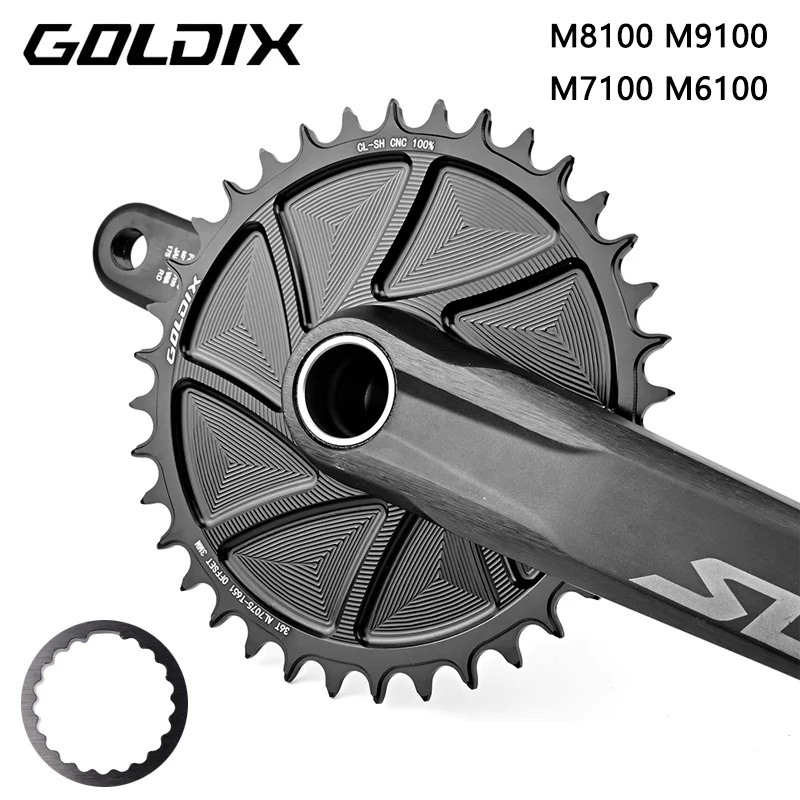 GOLDIX Bicycle Chainring Direct Mount AERO Chainring - Wide Narrow Teeth CNC Machining , for M8100 M9100 M7100 M6100 Crank
GOLDIX Bicycle Chainring Direct Mount AERO Chainring - Wide Narrow Teeth CNC Machining , for M8100 M9100 M7100 M6100 Crank