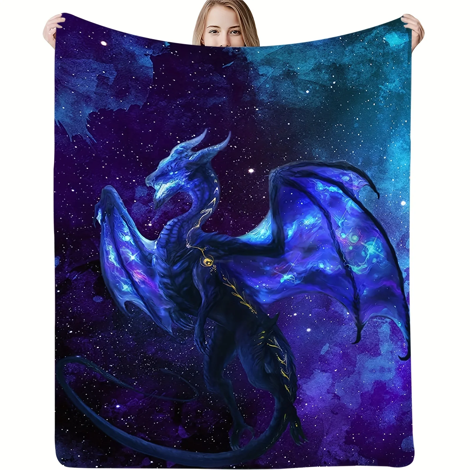 Blue Dragon & Starry Sky Flannel Blanket – Soft & Cozy, Machine Washable, All-Season Throw for Sofa, Bed, Camping & Travel
Blue Dragon & Starry Sky Flannel Blanket – Soft & Cozy, Machine Washable, All-Season Throw for Sofa, Bed, Camping & Travel