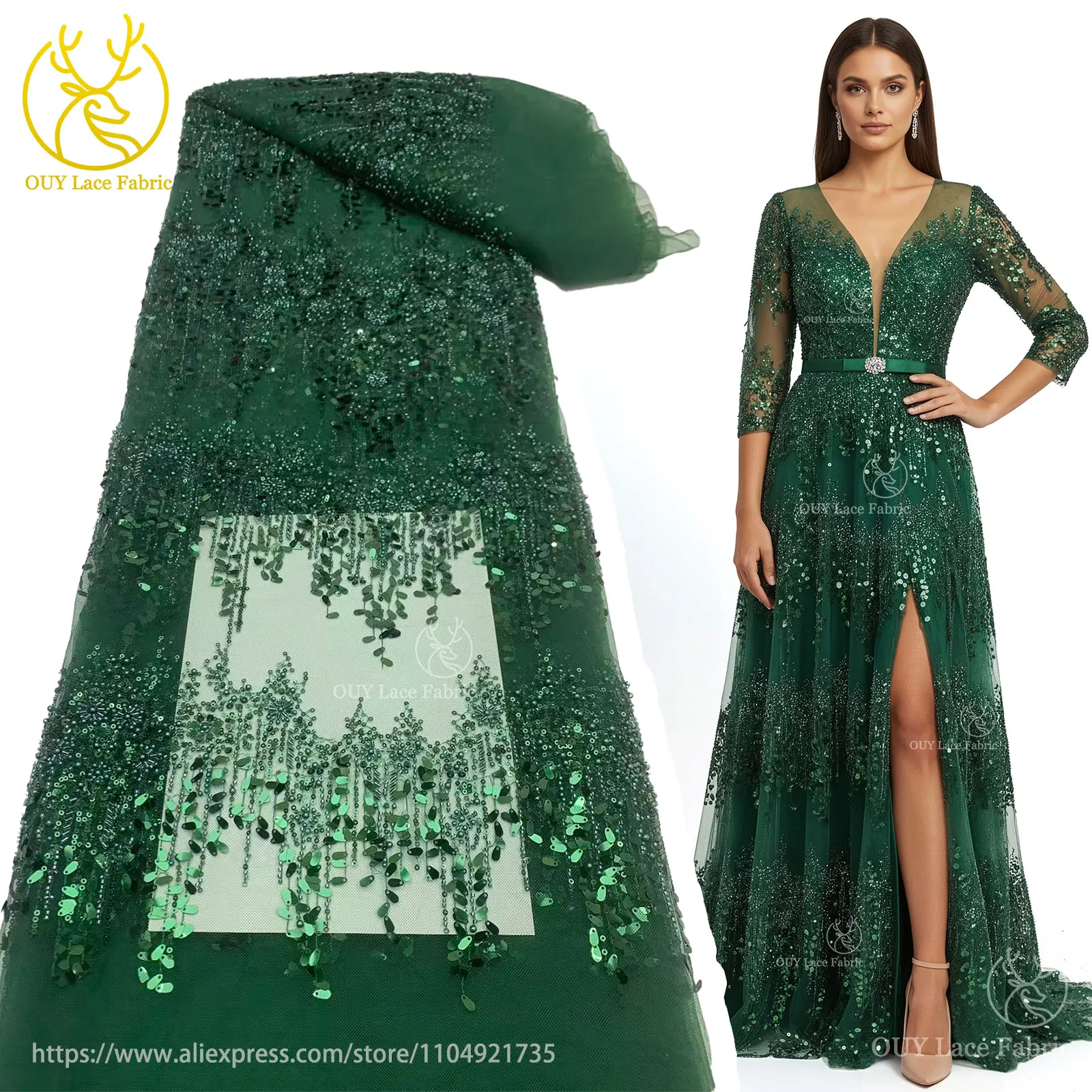 Роскошные зеленые блестки, бусины, кружевная ткань, новый дизайн 2025, свадебный французский африканский тюль, сетчатая кружевная ткань, вечерние платья
Роскошные зеленые блестки, бусины, кружевная ткань, новый дизайн 2025, свадебный французский африканский тюль, сетчатая кружевная ткань, вечерние платья