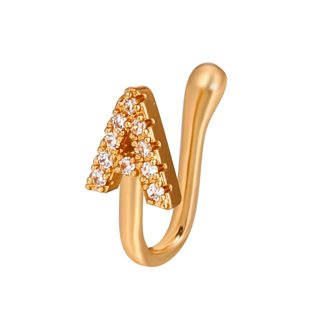 3UMeter Letter A-Z Non-piercing Nose Stud U-shaped Nose Clip Nose Ring Personalized Jewelry Copper Set Zirconium Gift
3UMeter Letter A-Z Non-piercing Nose Stud U-shaped Nose Clip Nose Ring Personalized Jewelry Copper Set Zirconium Gift