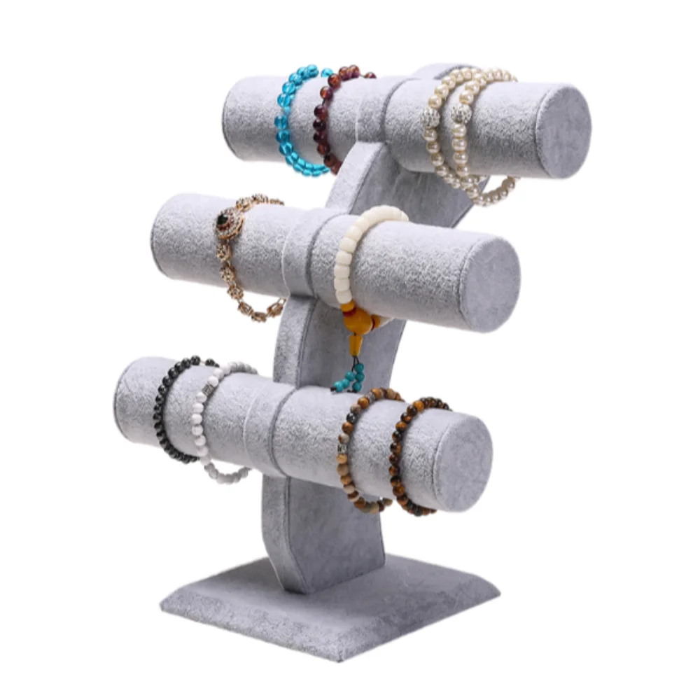 T-bar Velvet Bracelet Display Rack 3 Layers Hanging Rack Jewelry Display Stand Display Props Multiple Watch Storage Holder
T-bar Velvet Bracelet Display Rack 3 Layers Hanging Rack Jewelry Display Stand Display Props Multiple Watch Storage Holder