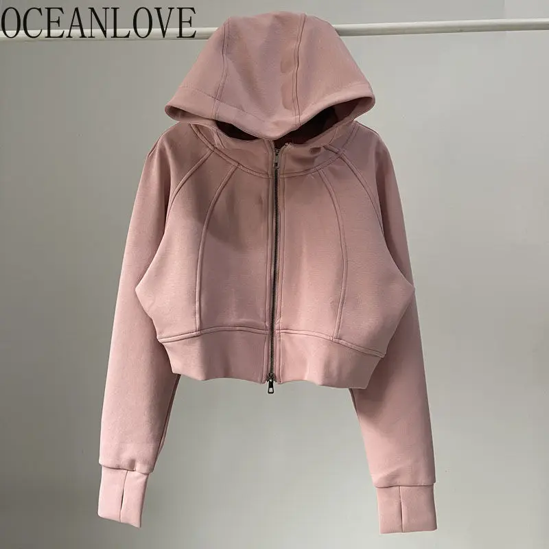 OCEANLOVE Y2k Hoodies Women Tops Zipper Solid Spring Autumn Vintage Sweatshirts Loose Simple Casual Sudaderas Para Mujer
OCEANLOVE Y2k Hoodies Women Tops Zipper Solid Spring Autumn Vintage Sweatshirts Loose Simple Casual Sudaderas Para Mujer