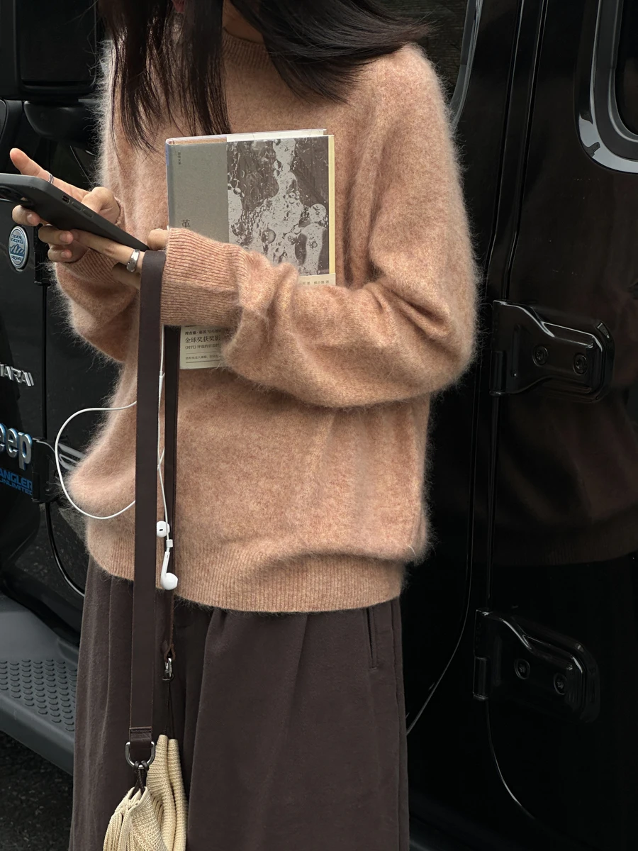 Ladies' Soft Sle round Ne Knitted Sweater Mixture of Camere And Wool High Quali Lazy Sle Long Sve Top
Ladies' Soft Sle round Ne Knitted Sweater Mixture of Camere And Wool High Quali Lazy Sle Long Sve Top