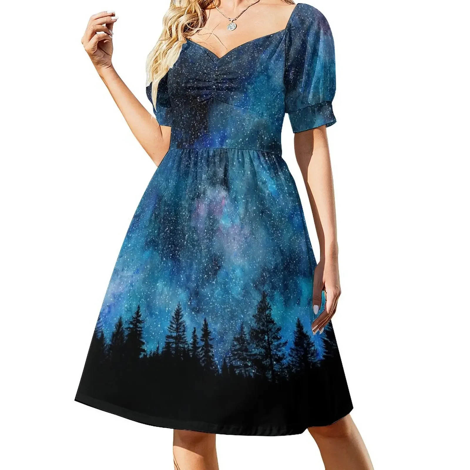 Star Night in the forest Short-Sleeved Dress women's summer dresses 2025 women's summer jumpsuit Women's long dress Dress
Star Night in the forest Short-Sleeved Dress women's summer dresses 2025 women's summer jumpsuit Women's long dress Dress