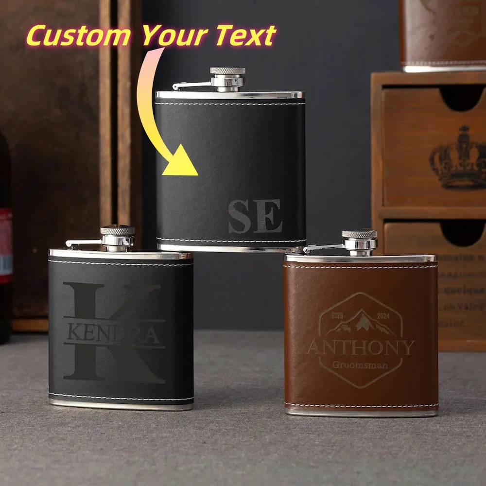 Customized Personalized High Quality Leather Stainless Steel Hip Flask Travel Outdoor Camping Portable Alcohol Whiskey Men Gift
Customized Personalized High Quality Leather Stainless Steel Hip Flask Travel Outdoor Camping Portable Alcohol Whiskey Men Gift