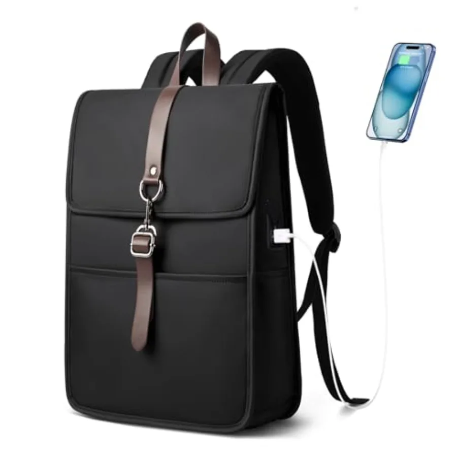 Slim Vintage Laptop Backpack for Men and Women, 15.6 Inch Business Work Backpack with USB Charging Port, Anti-Theft Flap Comput
Slim Vintage Laptop Backpack for Men and Women, 15.6 Inch Business Work Backpack with USB Charging Port, Anti-Theft Flap Comput