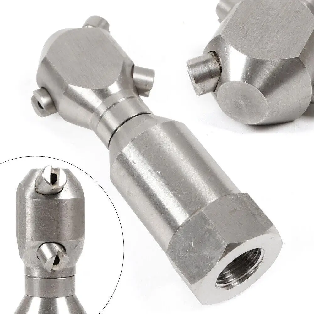 1/2inch Rotating Jetter Head Rotary Nozzle Pressure Washer Drain Sewer Hose Cleaner
1/2inch Rotating Jetter Head Rotary Nozzle Pressure Washer Drain Sewer Hose Cleaner