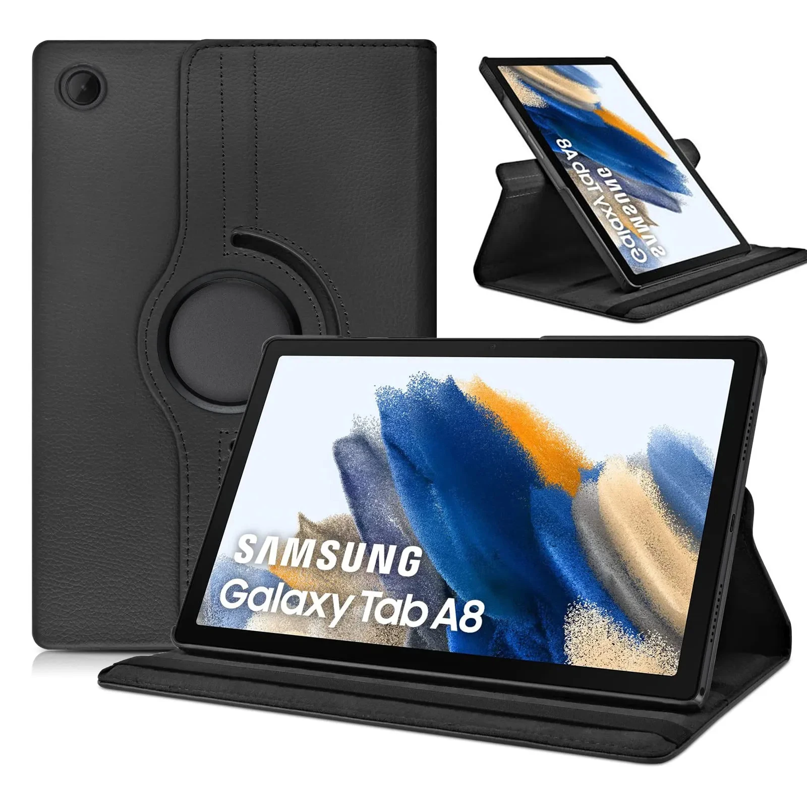 Чехол для Samsung Galaxy Tab A8 10,5 дюймов 2021 SM-X200/X205, ультратонкий чехол из искусственной кожи с функцией сна/пробуждения, вращающийся на 360 градусов чехол-подставка
Чехол для Samsung Galaxy Tab A8 10,5 дюймов 2021 SM-X200/X205, ультратонкий чехол из искусственной кожи с функцией сна/пробуждения, вращающийся на 360 градусов чехол-подставка