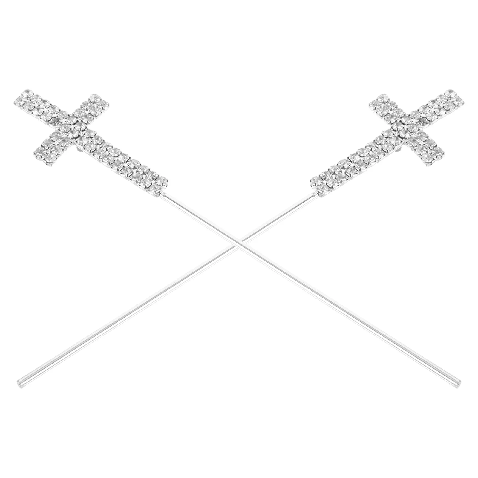 2Pcs Rhinestone Cake Topper Wedding Birthday Decorations Crystal Material Picks Cross Cake Topper Cupcake Party
2Pcs Rhinestone Cake Topper Wedding Birthday Decorations Crystal Material Picks Cross Cake Topper Cupcake Party