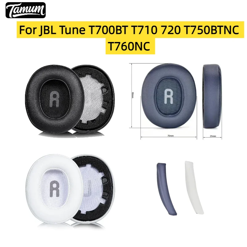 Replacement Ear Pads Headband Cover For JBL Tune T700BT T710 720 T750BTNC T760NC Headphones Ear Cover Earcups Foam Ear Cushions
Replacement Ear Pads Headband Cover For JBL Tune T700BT T710 720 T750BTNC T760NC Headphones Ear Cover Earcups Foam Ear Cushions