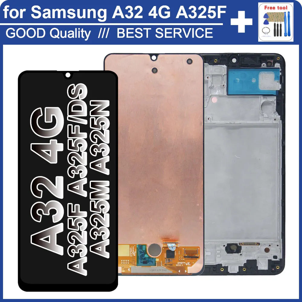 New AMOLED for Samsung Galaxy A32 4G A325 LCD Display Touch Screen for Samsung A32 A325F SM-A325M SM-A325F/DS Screen Display
New AMOLED for Samsung Galaxy A32 4G A325 LCD Display Touch Screen for Samsung A32 A325F SM-A325M SM-A325F/DS Screen Display