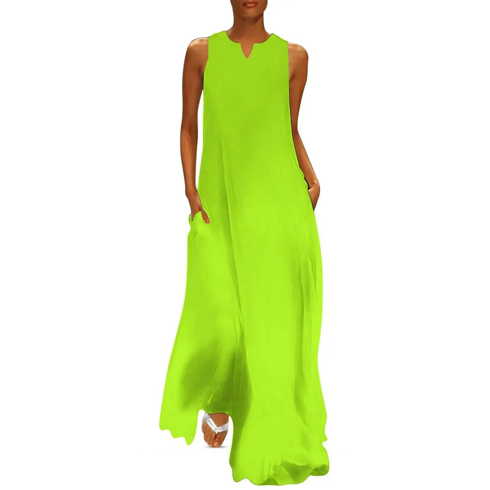 Solid Bright Green Yellow Neon Color Long Dress Dress women luxury woman party dress
Solid Bright Green Yellow Neon Color Long Dress Dress women luxury woman party dress