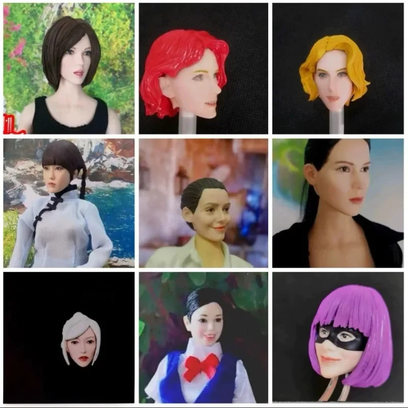 1/6 Scale Handmade Fixed Hairstyle Pretty Girl Head Carving Model for 12Inch PH Action Figures Doll Body Accessories
1/6 Scale Handmade Fixed Hairstyle Pretty Girl Head Carving Model for 12Inch PH Action Figures Doll Body Accessories