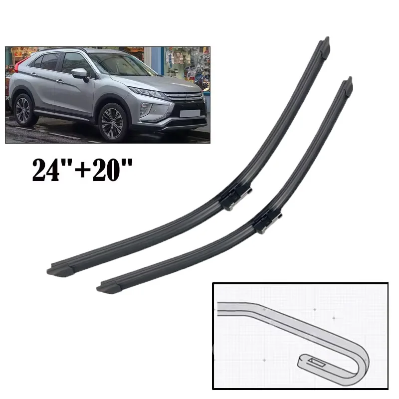 Wiper Front Hybrid Wiper Blades For Mitsubishi Eclipse Cross 2017 - 2023 Windshield Windscreen Window Brushes 24"+20"
Wiper Front Hybrid Wiper Blades For Mitsubishi Eclipse Cross 2017 - 2023 Windshield Windscreen Window Brushes 24"+20"
