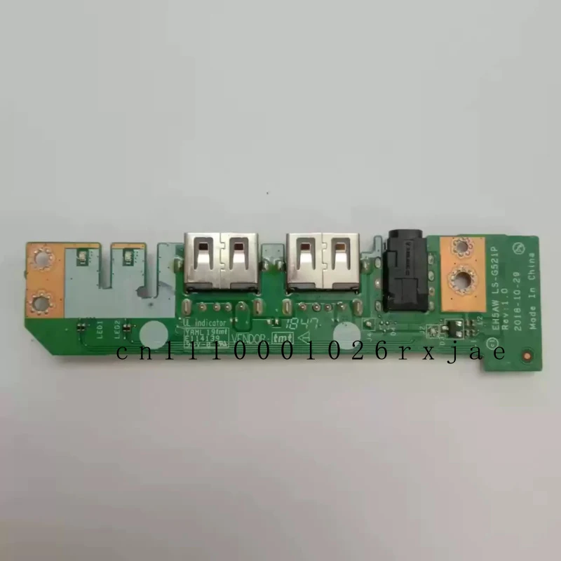 Оригинальная плата аудио-ио-интерфейса USB для ноутбука Acer Aspire A515-52 A515-52G, модель EH5AW LS-G521P, NBX0002DT00, 100% протестирована.
Оригинальная плата аудио-ио-интерфейса USB для ноутбука Acer Aspire A515-52 A515-52G, модель EH5AW LS-G521P, NBX0002DT00, 100% протестирована.