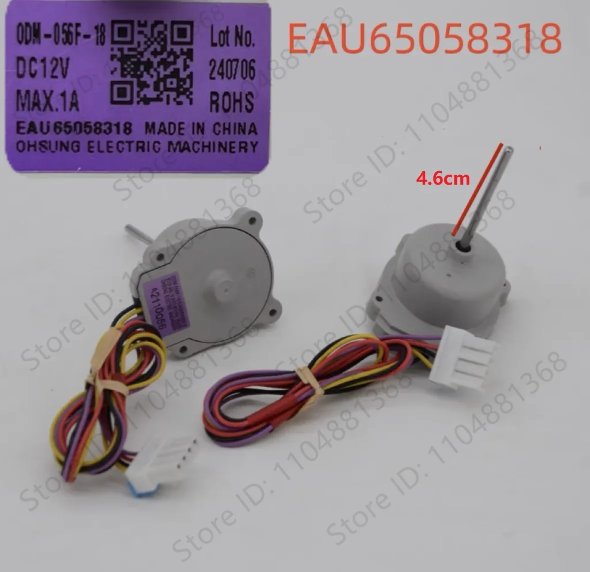 1pcs new for refrigerator freezer DC fan motor ODM-056F-18 EAU65058318 motor refrigerator parts
1pcs new for refrigerator freezer DC fan motor ODM-056F-18 EAU65058318 motor refrigerator parts