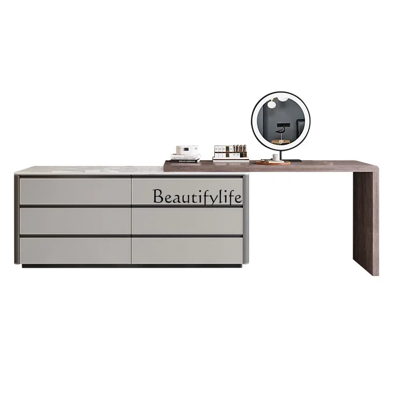 ls42Dresser modern simple integrated retractable saddle leather solid wood bedside cabinet
ls42Dresser modern simple integrated retractable saddle leather solid wood bedside cabinet