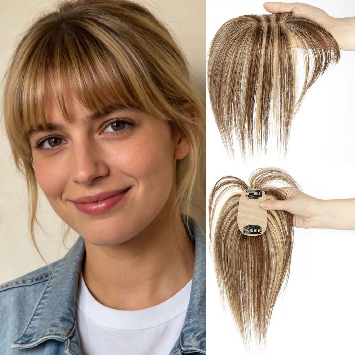 360° 3D Topper Hair Toppers for Women Real Human Hair Clip in Bangs HairToppers Wig With Bangs Top HairPieces Wiglets wig
360° 3D Topper Hair Toppers for Women Real Human Hair Clip in Bangs HairToppers Wig With Bangs Top HairPieces Wiglets wig