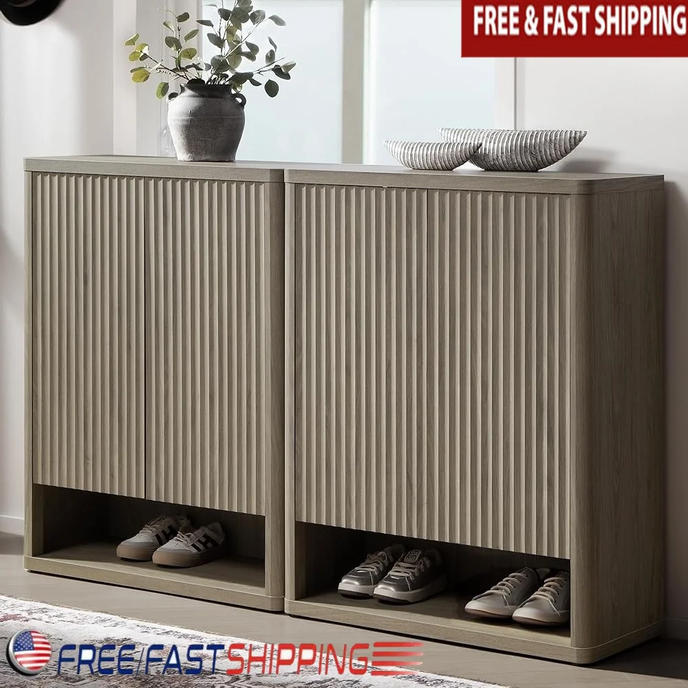 Tall Shoe Cabinet Storage Organizer Modern Free Standing 6-Tier Shoe Rack with Doors Adjustable Shelves Entryway Bedroom Hallway
Tall Shoe Cabinet Storage Organizer Modern Free Standing 6-Tier Shoe Rack with Doors Adjustable Shelves Entryway Bedroom Hallway
