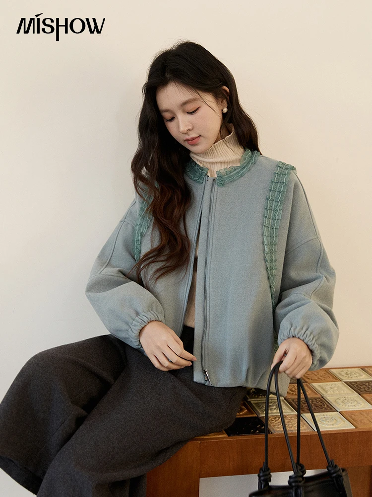 Женские пуховики MISHOW светло-голубого цвета, зимние, с кружевным декором, на молнии, с пышными рукавами, с круглым вырезом, свободные, повседневные, теплая верхняя одежда MXE94W1048
Женские пуховики MISHOW светло-голубого цвета, зимние, с кружевным декором, на молнии, с пышными рукавами, с круглым вырезом, свободные, повседневные, теплая верхняя одежда MXE94W1048