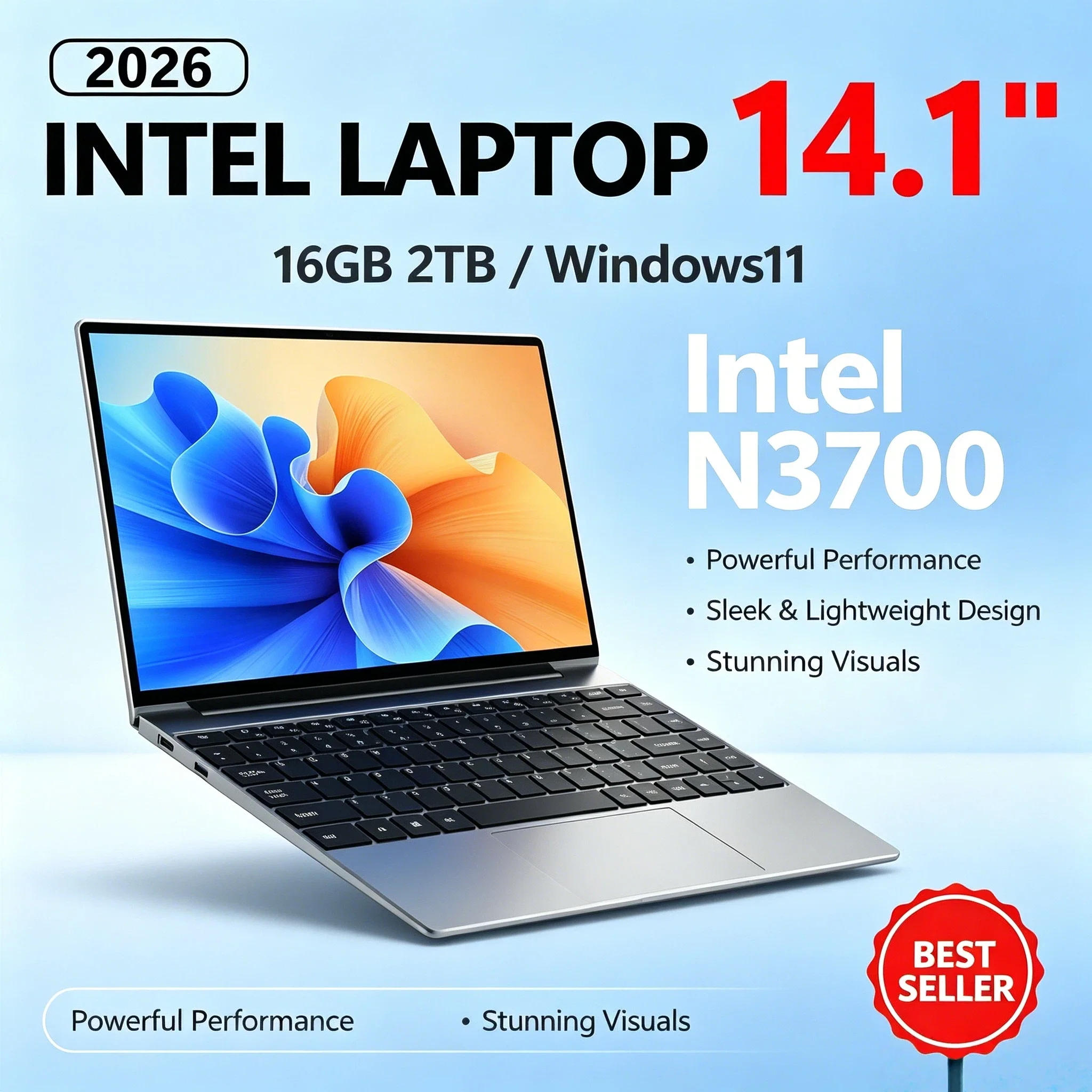 NEW 14.1 Inch Gamer Laptop Ultra Slim Intel N3700 16GB RAM 2TB SSD Windows 11 Notebook 1920x1080 Display Office Study PC
NEW 14.1 Inch Gamer Laptop Ultra Slim Intel N3700 16GB RAM 2TB SSD Windows 11 Notebook 1920x1080 Display Office Study PC
