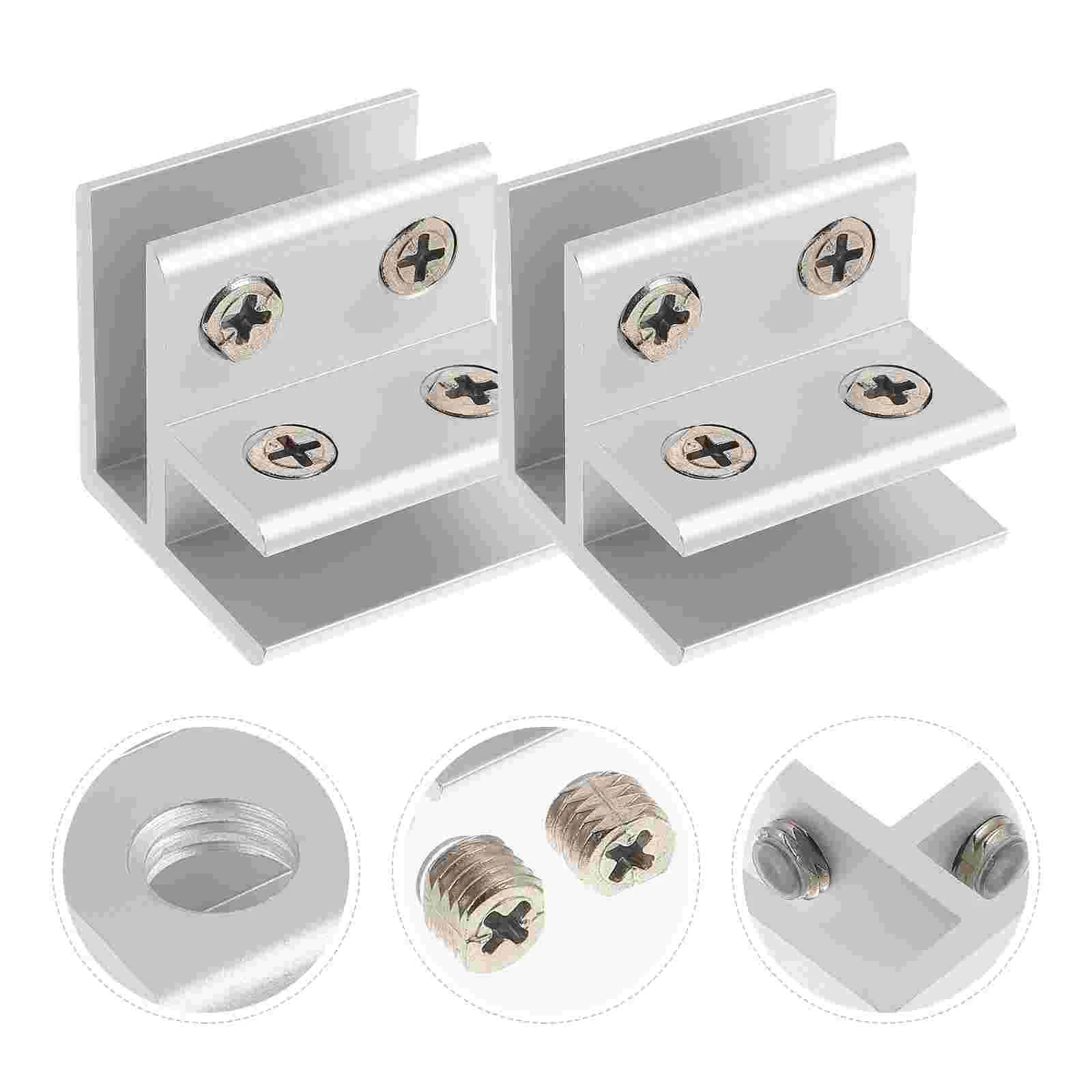 2 Pcs Railing Glass Clamp to Bracket for Fence Support Clips Holder Cabinet Furniture Table Hanging Shelves Wall
2 Pcs Railing Glass Clamp to Bracket for Fence Support Clips Holder Cabinet Furniture Table Hanging Shelves Wall