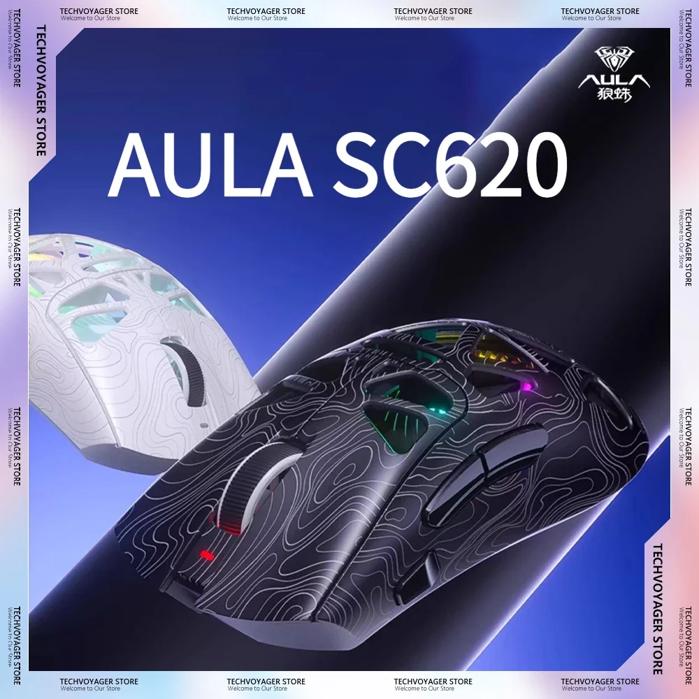 AULA SC620 Gaming Mouse Hollow Out Long Battery Life LightWeight Ergonomic Custom Wireless Tri- Mode Mice PC E-Sports Accessory
AULA SC620 Gaming Mouse Hollow Out Long Battery Life LightWeight Ergonomic Custom Wireless Tri- Mode Mice PC E-Sports Accessory