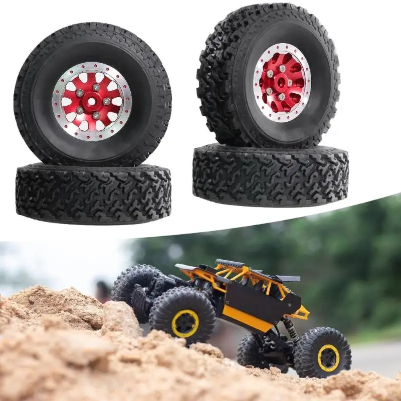 4 Pieces Light Weight Aluminum Beadlock with Reinforced Tires for Remote Control Vehicle Traction Control
4 Pieces Light Weight Aluminum Beadlock with Reinforced Tires for Remote Control Vehicle Traction Control