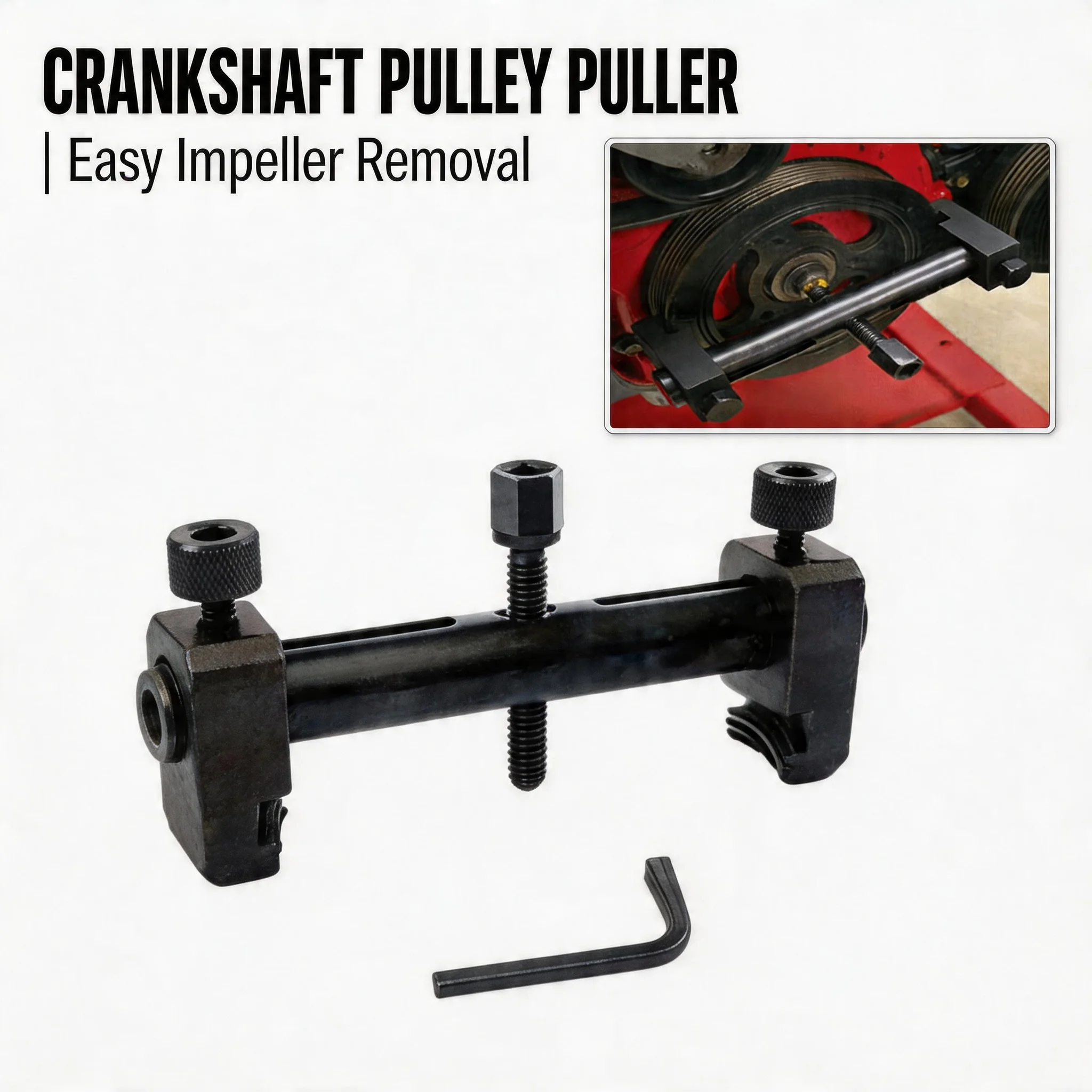 Anti-Rust Universal Ribbed Pulleys Pullers For Ribbed Drive Pulley Crankshaft Tool & Remover Adjustable 40mm-165mm Engine Tool
Anti-Rust Universal Ribbed Pulleys Pullers For Ribbed Drive Pulley Crankshaft Tool & Remover Adjustable 40mm-165mm Engine Tool