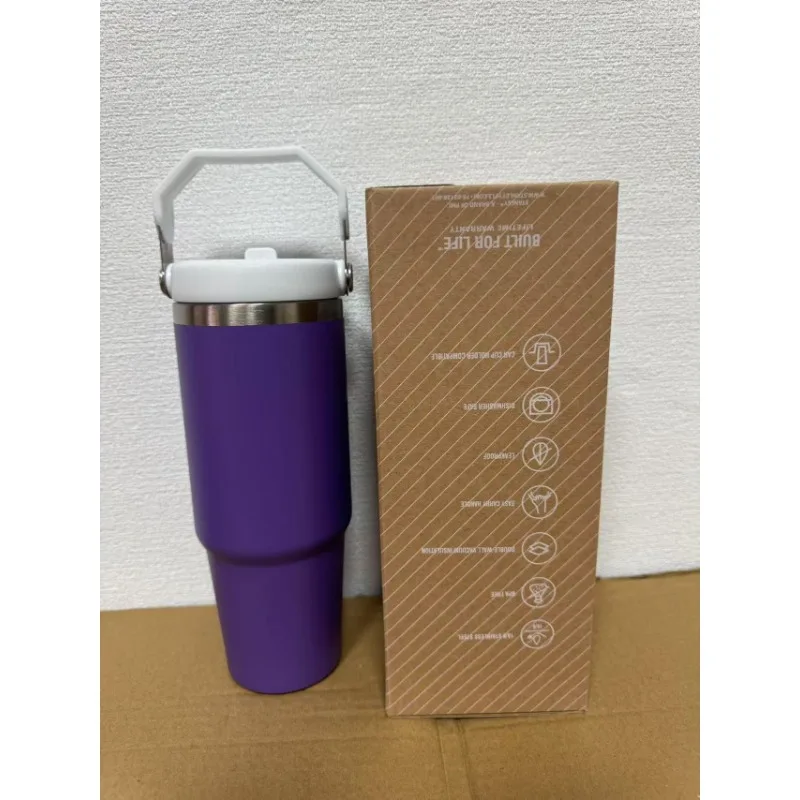 30OZ thermos cup with handle and straw 100% leak-proof thermos cup with lid and straw | Stainless steel | Couple cup
30OZ thermos cup with handle and straw 100% leak-proof thermos cup with lid and straw | Stainless steel | Couple cup