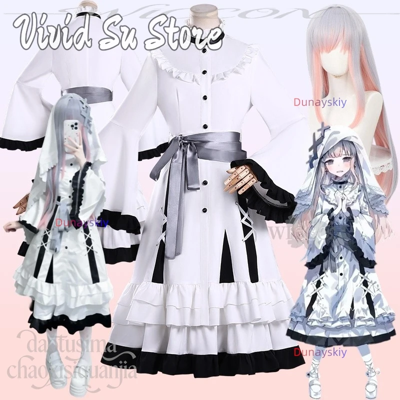 Anime Game Magical Girl Witch Trials Cosplay Hikami Meruru Kawaii Magical Girl Pure White Nurse Uniform Goth Lolita Halloween
Anime Game Magical Girl Witch Trials Cosplay Hikami Meruru Kawaii Magical Girl Pure White Nurse Uniform Goth Lolita Halloween