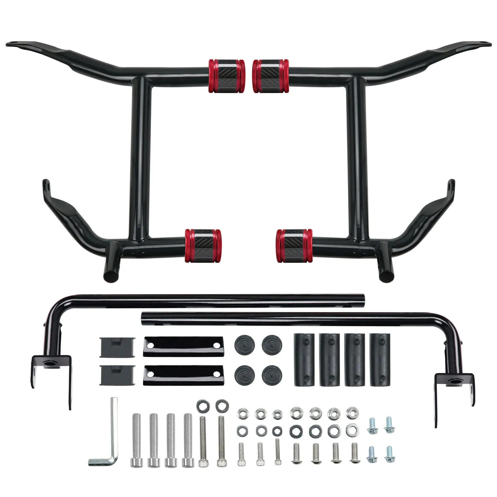 Saddlebags Guard Rear Crash Bar CNC Sliders End Caps with Support Rails for Harley Touring Street Road Glide 2023-2025 CVO Model
Saddlebags Guard Rear Crash Bar CNC Sliders End Caps with Support Rails for Harley Touring Street Road Glide 2023-2025 CVO Model