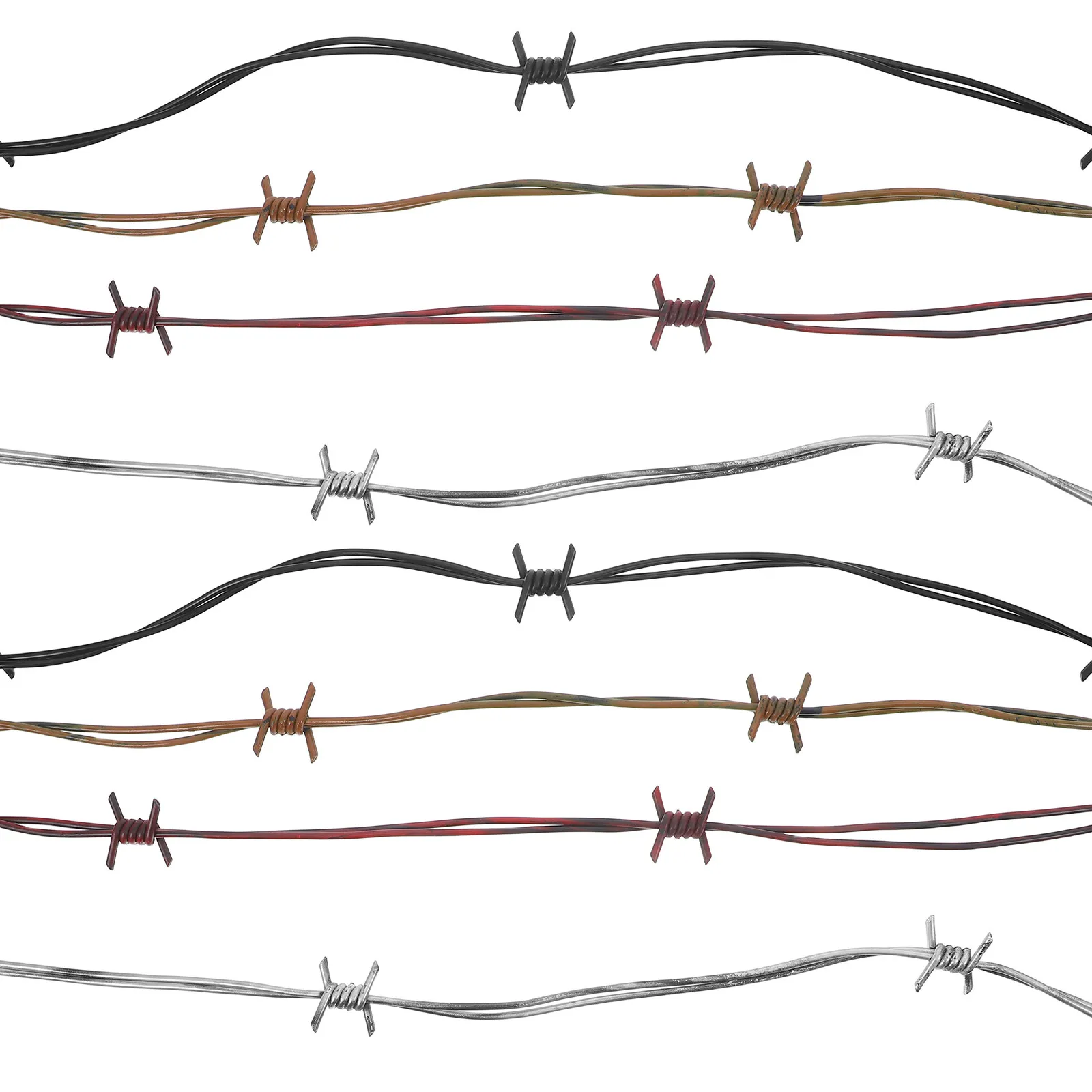 Набор из 4 пластиковых цепей в виде колючей проволоки для Хэллоуина, декор для вечеринок в помещении, для создания жуткой атмосферы
Набор из 4 пластиковых цепей в виде колючей проволоки для Хэллоуина, декор для вечеринок в помещении, для создания жуткой атмосферы