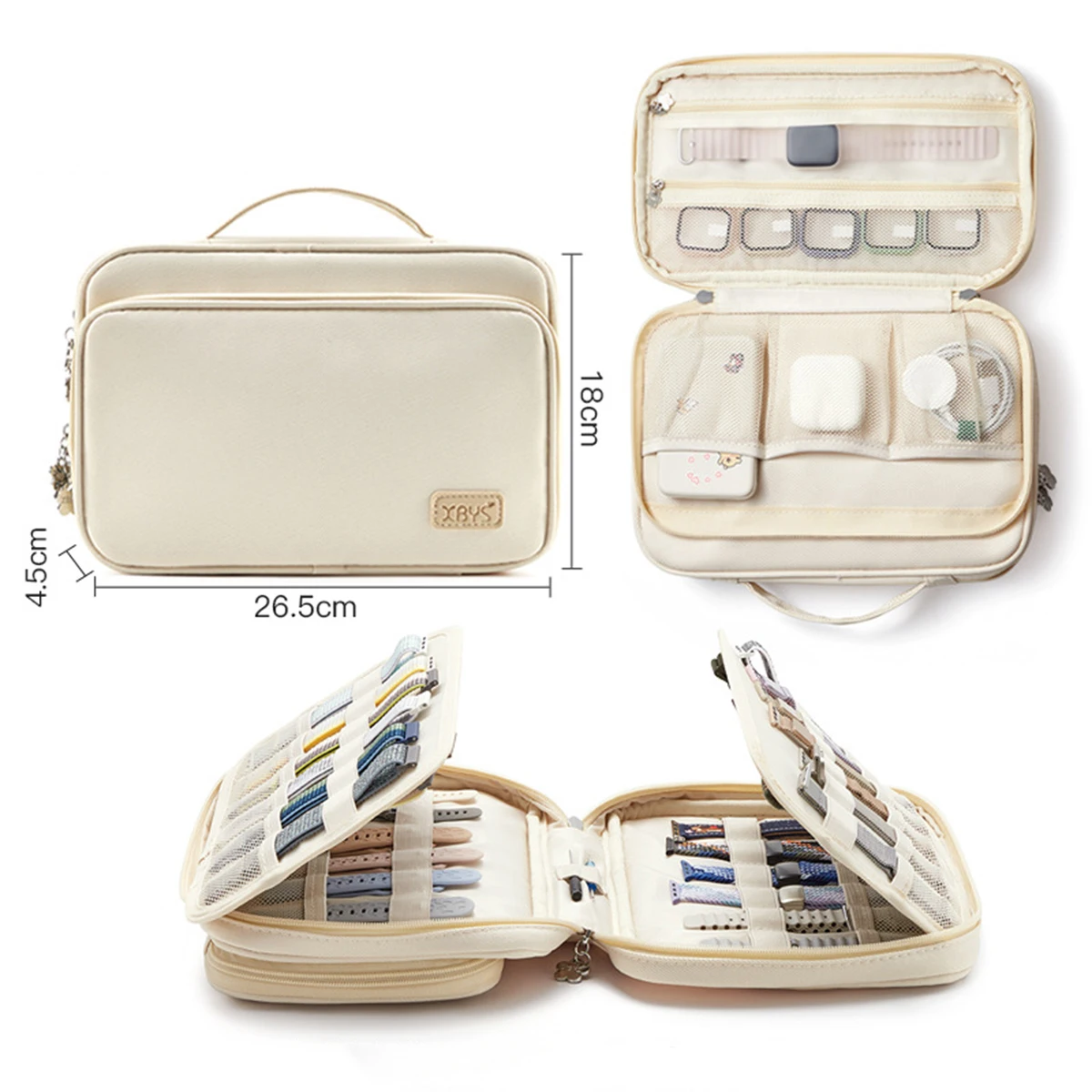 Portable Watch Organizer Multifunction Storage Bag for Apple Watch Strap Band Data Cable Earphone Travel Pouch Bag Holder Case
Portable Watch Organizer Multifunction Storage Bag for Apple Watch Strap Band Data Cable Earphone Travel Pouch Bag Holder Case