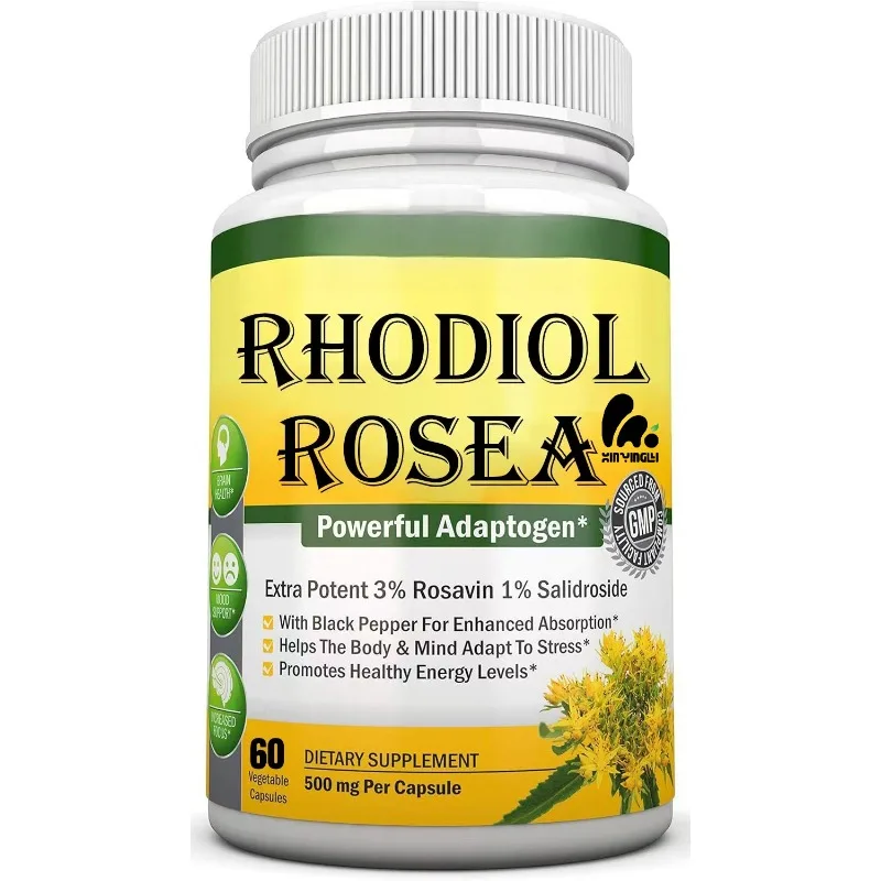 Rhodiola rosea 500mg contains 60 capsules of black peppercorns, which enhance absorption
Rhodiola rosea 500mg contains 60 capsules of black peppercorns, which enhance absorption
