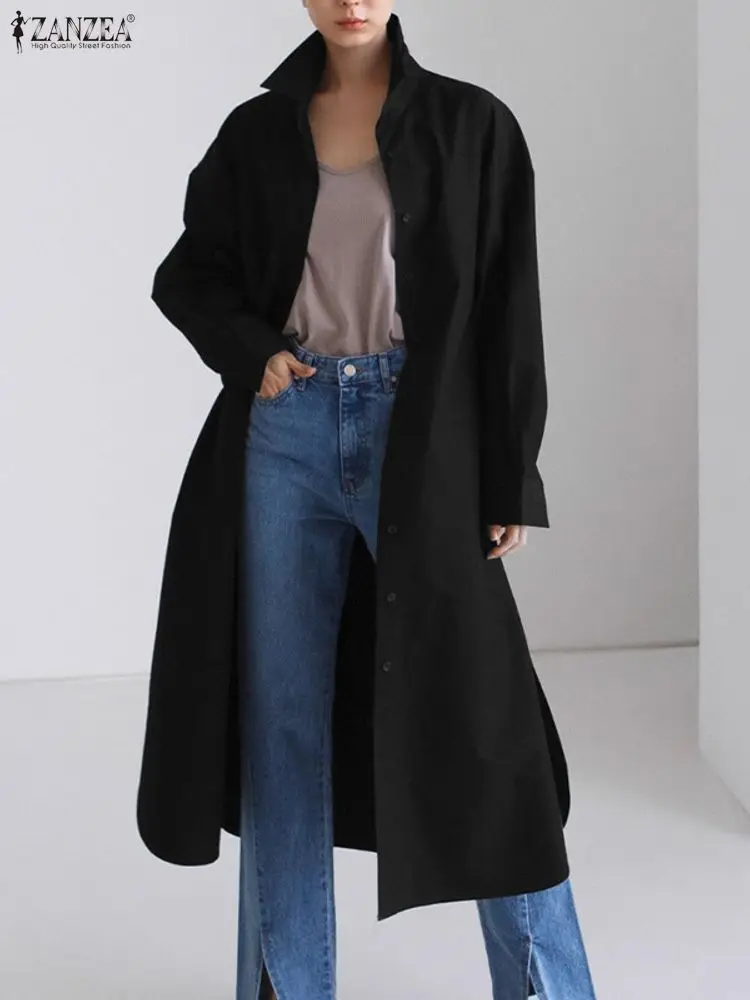 ZANZEA 2025 модные женские осенние рубашки с длинными рукавами и пуговицами, повседневная элегантная офисная блузка, однотонные уличные длинные топы с лацканами, халат
ZANZEA 2025 модные женские осенние рубашки с длинными рукавами и пуговицами, повседневная элегантная офисная блузка, однотонные уличные длинные топы с лацканами, халат
