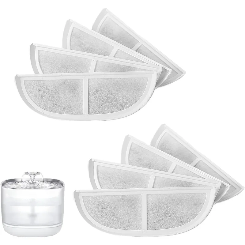 Replace Filter Kit for eufy 3L Cat and Dog Stainless Steel Automatic Water Fountain Accessories Parts (8 Pack)
Replace Filter Kit for eufy 3L Cat and Dog Stainless Steel Automatic Water Fountain Accessories Parts (8 Pack)
