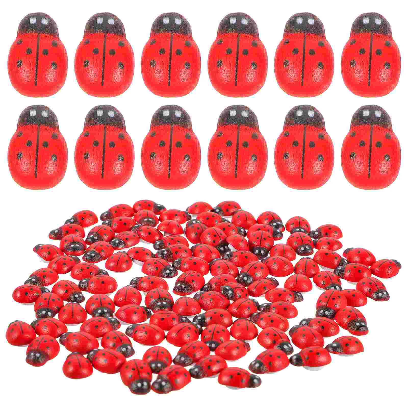 100pcs Mini naments Ladybugs Figurines Seven Star Decoration Resin Material Kids Mini Simulative Ladybugs Toy Simulation
100pcs Mini naments Ladybugs Figurines Seven Star Decoration Resin Material Kids Mini Simulative Ladybugs Toy Simulation