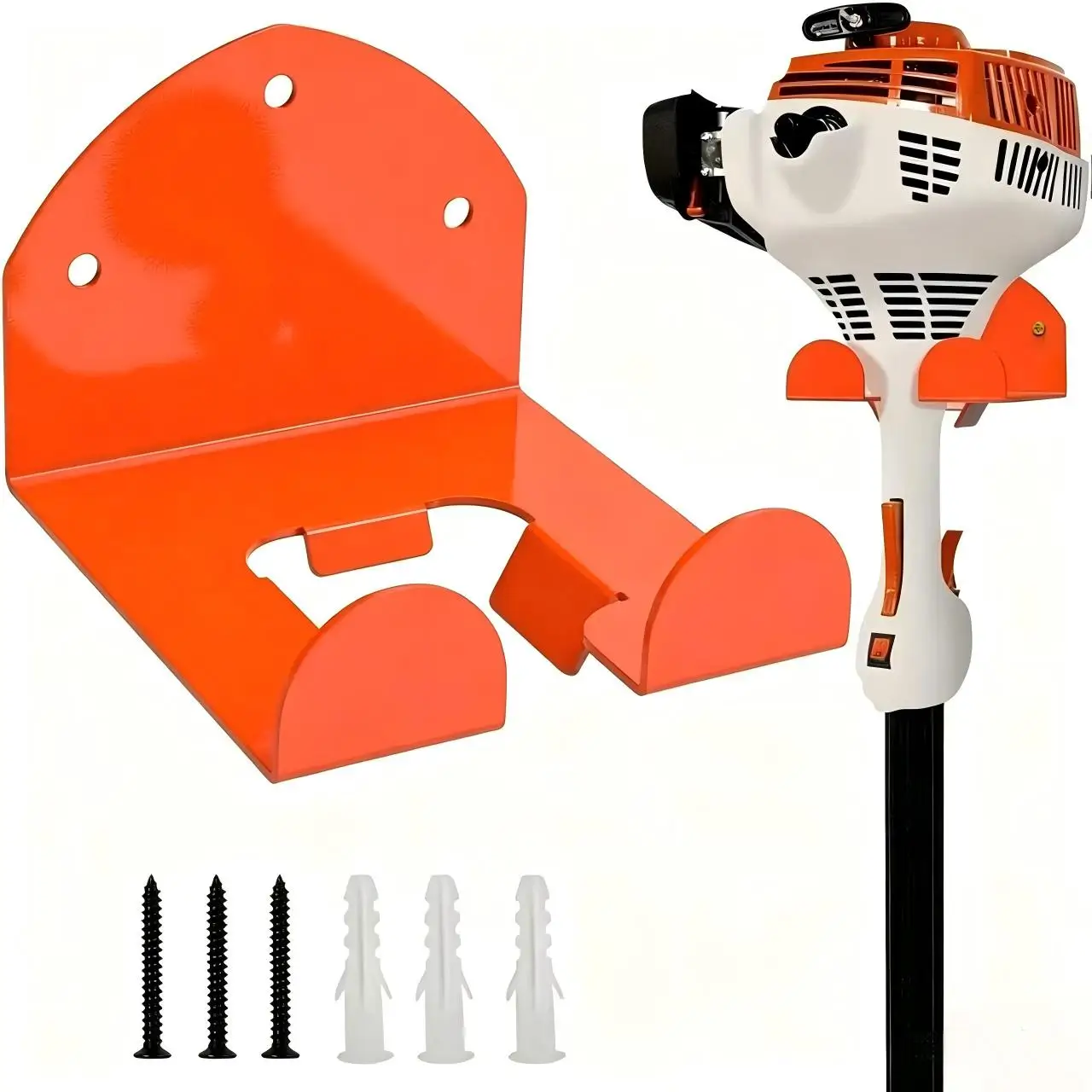 Heavy Duty Wall Mounted Trimmer Rack Garden Power Tool Organizer Hanger for Chainsaw Grass Trimmer Lawn Mower Garage Storage Hol
Heavy Duty Wall Mounted Trimmer Rack Garden Power Tool Organizer Hanger for Chainsaw Grass Trimmer Lawn Mower Garage Storage Hol