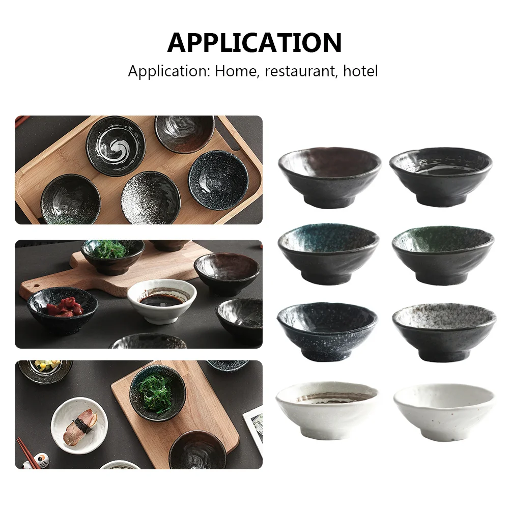 5Pcs Condiment Dishes Japanese Ceramic Sauce Bowl for Flavor Seasoning Plate Dipping Bowl Soy Sauce Holder Food Container
5Pcs Condiment Dishes Japanese Ceramic Sauce Bowl for Flavor Seasoning Plate Dipping Bowl Soy Sauce Holder Food Container