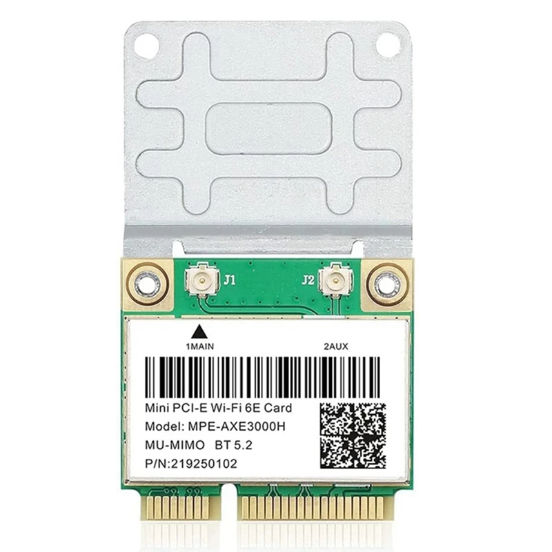 Беспроводная карта 5374 Мбит/с, Wi-Fi 6E, AX210 Mini PCIE, Wi-Fi Карта Bluetooth 5,2 802.11AX 2,4G/MPE-AXE3000H/6 ГГц Wlan Wi-Fi карта
Беспроводная карта 5374 Мбит/с, Wi-Fi 6E, AX210 Mini PCIE, Wi-Fi Карта Bluetooth 5,2 802.11AX 2,4G/MPE-AXE3000H/6 ГГц Wlan Wi-Fi карта