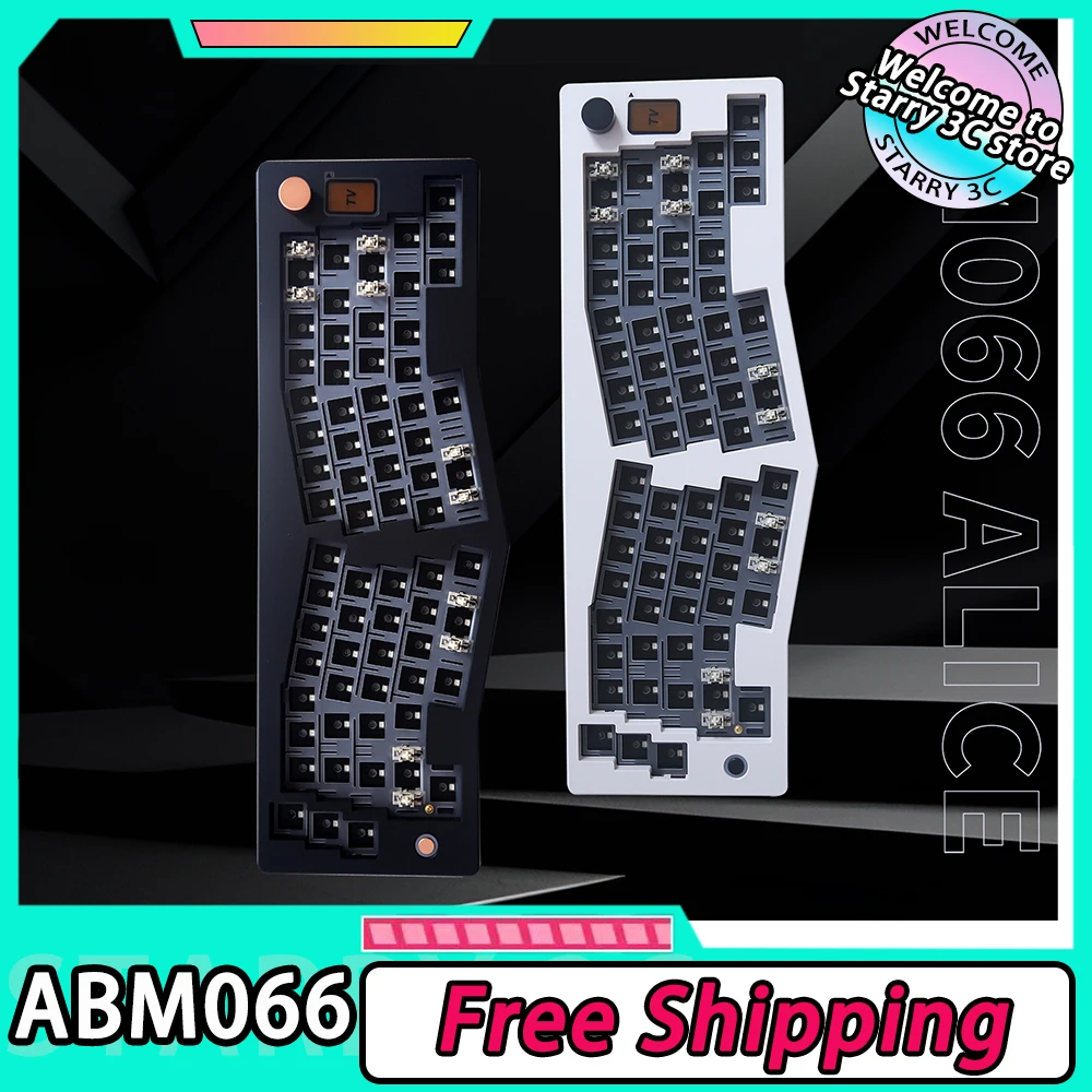 ABM066 Alice Mechanical Keyboard Kit Three Mode Hot Swap Gasket Wireless Gaming Keyboard Customized Support VIA Ergonomic PC Mac
ABM066 Alice Mechanical Keyboard Kit Three Mode Hot Swap Gasket Wireless Gaming Keyboard Customized Support VIA Ergonomic PC Mac