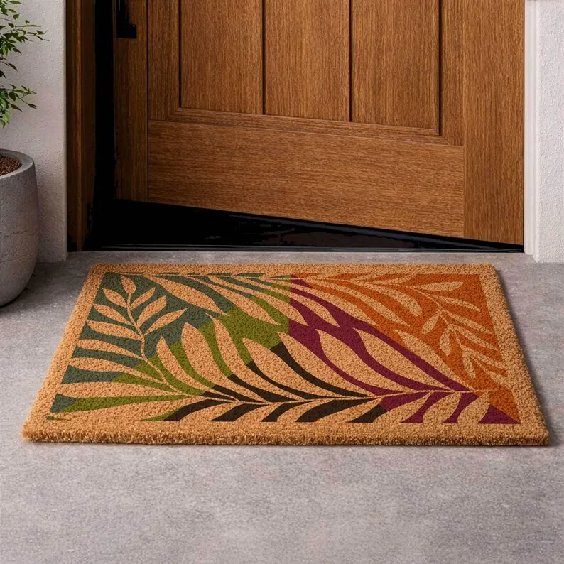 Botanical Leaf Coir Doormat Tropical Abstract Theme Welcome Mat Non Slip Outdoor Rug Front Door Entryway Home Decor Summer
Botanical Leaf Coir Doormat Tropical Abstract Theme Welcome Mat Non Slip Outdoor Rug Front Door Entryway Home Decor Summer